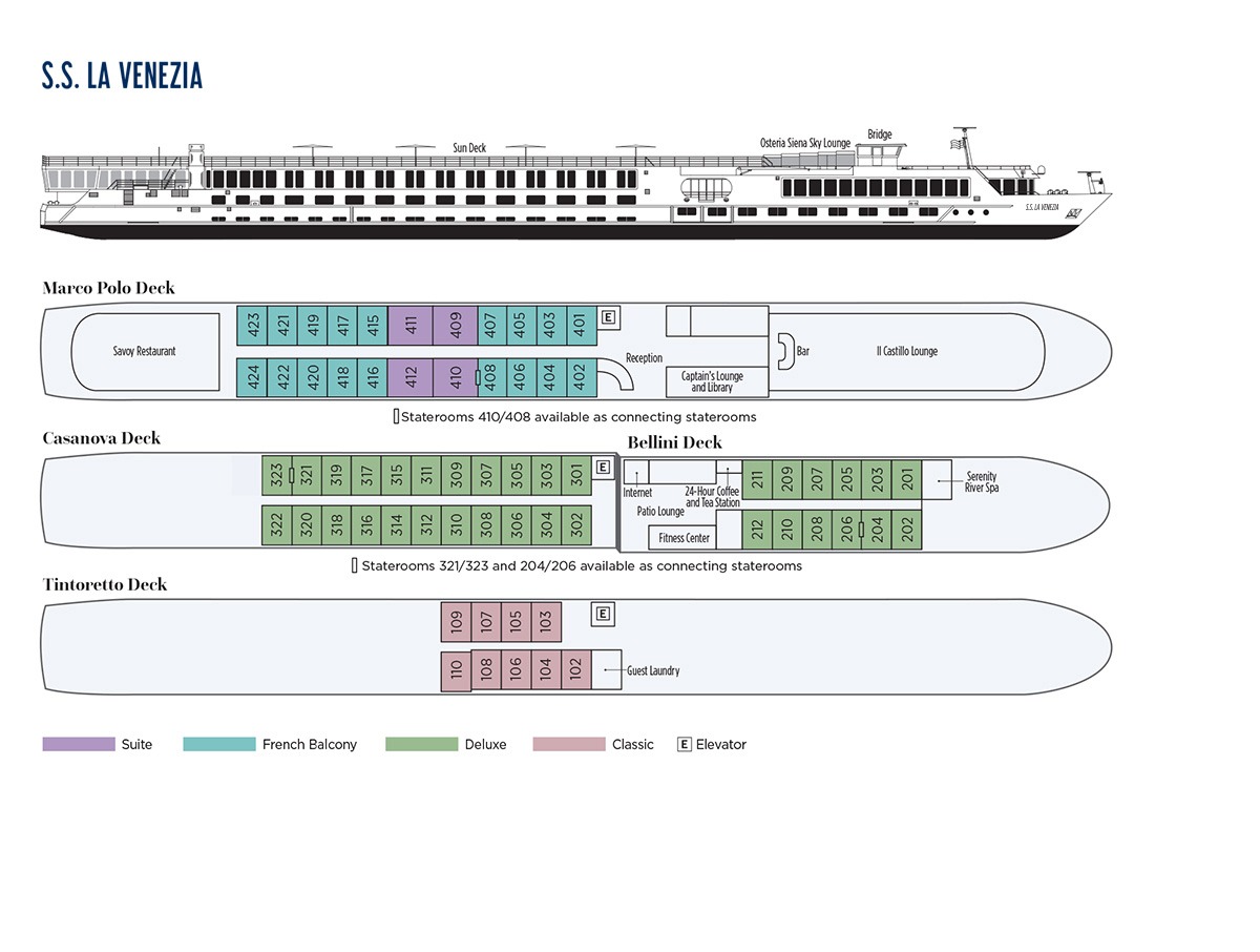 River Countess Deck plan